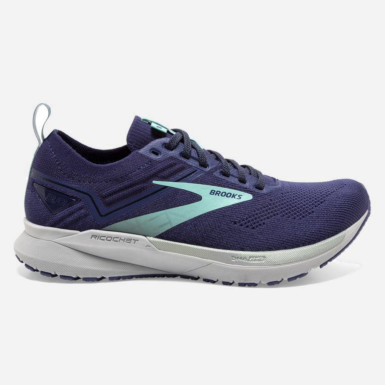 Brooks Ricochet 3 Womens Lightweight Road Running Shoes Ireland Peacoat/Ribbon/Blue Tint (LQBC-03267